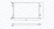 350213166900 Chladič motora MAGNETI MARELLI