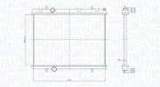 350213167800 Chladič motora MAGNETI MARELLI