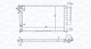 350213168400 Chladič motora MAGNETI MARELLI