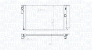 350213173100 Chladič motora MAGNETI MARELLI