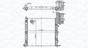 350213178500 Chladič motora MAGNETI MARELLI