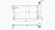 350213181300 Chladič motora MAGNETI MARELLI