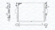 350213184100 Chladič motora MAGNETI MARELLI