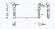 350213189100 Chladič motora MAGNETI MARELLI