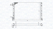 350213194400 Chladič motora MAGNETI MARELLI