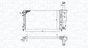 350213196000 Chladič motora MAGNETI MARELLI