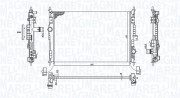 350213199600 Chladič motora MAGNETI MARELLI