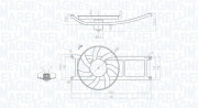 069422715010 Ventilátor chladenia motora MAGNETI MARELLI