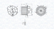 069412200010 Vnútorný ventilátor MAGNETI MARELLI