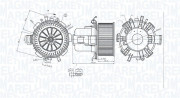 069412315010 Vnútorný ventilátor MAGNETI MARELLI