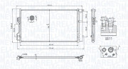 350203101100 Kondenzátor klimatizácie MAGNETI MARELLI