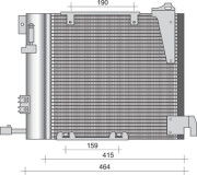 350203263000 Kondenzátor klimatizácie MAGNETI MARELLI