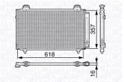 350203675000 Kondenzátor klimatizácie MAGNETI MARELLI