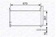 350203694000 Kondenzátor klimatizácie MAGNETI MARELLI