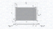 350203885000 Kondenzátor klimatizácie MAGNETI MARELLI