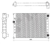 350213104200 Chladič motora MAGNETI MARELLI