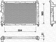 350213107000 Chladič motora MAGNETI MARELLI