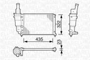 350213113003 Chladič motora MAGNETI MARELLI