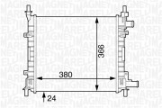 350213121800 Chladič motora MAGNETI MARELLI