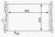 350213124100 Chladič motora MAGNETI MARELLI
