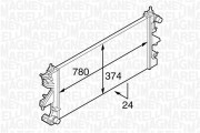 350213127200 Chladič motora MAGNETI MARELLI