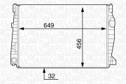 350213128900 Chladič motora MAGNETI MARELLI
