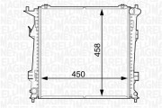 350213129100 Chladič motora MAGNETI MARELLI