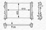 350213129800 Chladič motora MAGNETI MARELLI