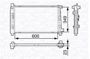 350213132000 Chladič motora MAGNETI MARELLI