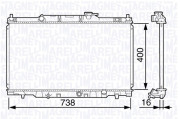 350213133200 Chladič motora MAGNETI MARELLI