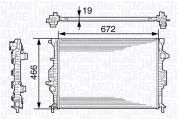 350213138600 Chladič motora MAGNETI MARELLI