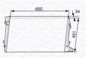 350213143700 Chladič motora MAGNETI MARELLI