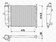 350213151000 Chladič motora MAGNETI MARELLI