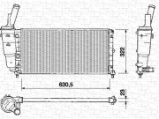 350213161000 Chladič motora MAGNETI MARELLI