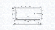 350213174600 Chladič motora MAGNETI MARELLI