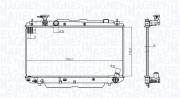 350213176500 Chladič motora MAGNETI MARELLI