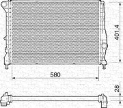 350213193000 Chladič motora MAGNETI MARELLI