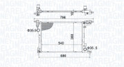 350213203700 Chladič motora MAGNETI MARELLI