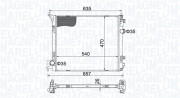 350213205800 Chladič motora MAGNETI MARELLI