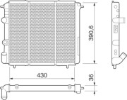 350213251000 Chladič motora MAGNETI MARELLI