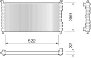 350213258000 Chladič motora MAGNETI MARELLI