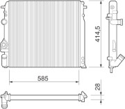 350213264000 Chladič motora MAGNETI MARELLI