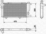 350213607000 Chladič motora MAGNETI MARELLI