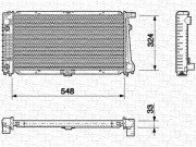 350213698000 Chladič motora MAGNETI MARELLI