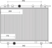 350213884000 Chladič motora MAGNETI MARELLI