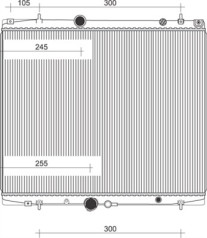 350213903000 Chladič motora MAGNETI MARELLI