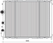 350213988000 Chladič motora MAGNETI MARELLI