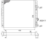 350213778003 Chladič motora MAGNETI MARELLI