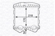 351319202340 Chladič plniaceho vzduchu MAGNETI MARELLI