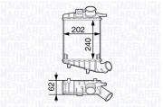 351319202750 Chladič plniaceho vzduchu MAGNETI MARELLI